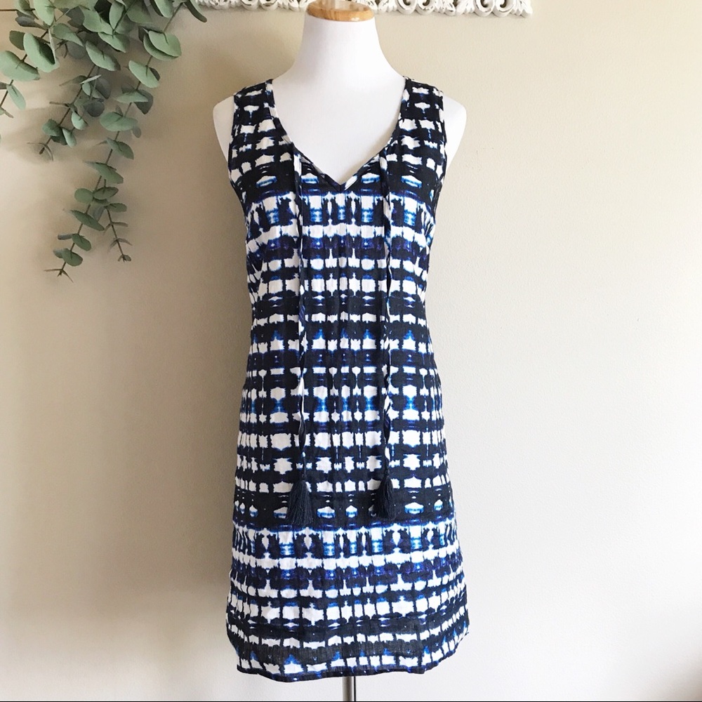 Cynthia Rowley Tie Dye Linen Dress Size 8